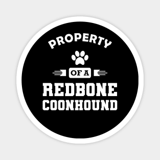 Redbone Coonhound Dog - Property of a redbone coonhound Magnet